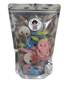 Sour Skulls Mix 1 lb Bag - Swedish Candy - Cola Skulls, Pink Skulls, Fizzy Skulls, Watermelon Skulls Swedish Lemon Skulls, Pink & White Danish Skulls - Sweet, Sour, Tart and Tangy