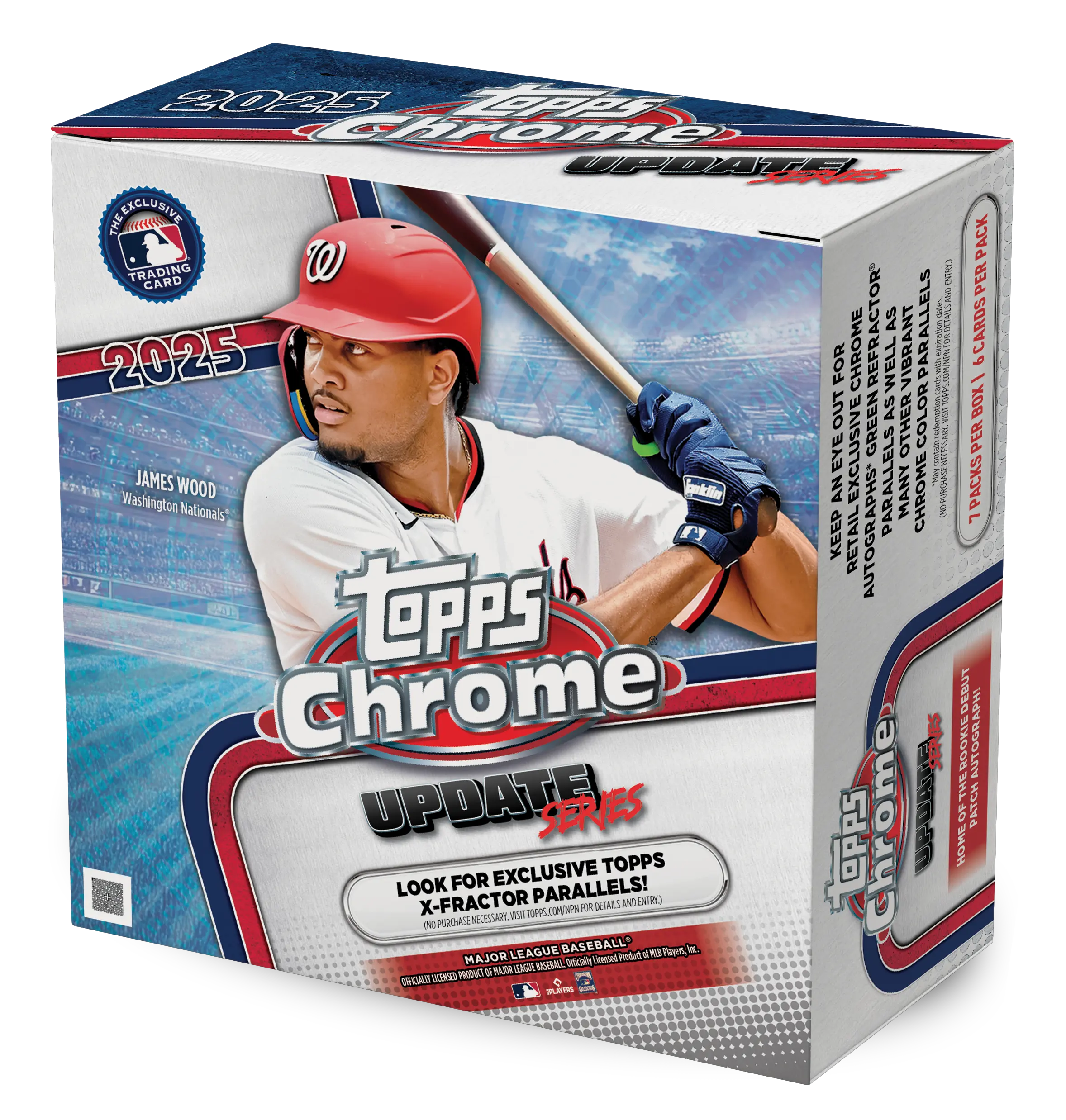 2025 Topps Chrome Update Series Baseball Trading Cards Mega Box
