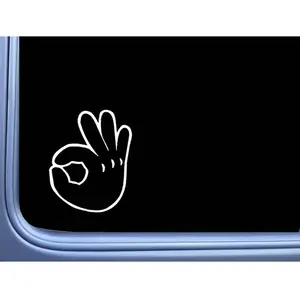 A - Okay Circle Game Vinyl Decal M124 6 Inch Sticker car laptop mickey hand