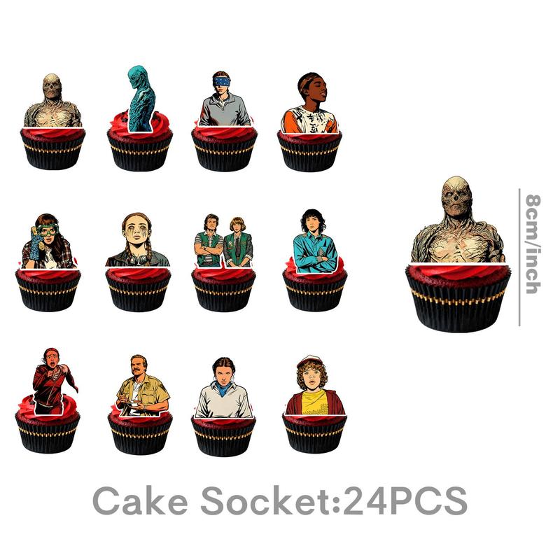 Stranger Things Party Supplies Set, Birthday Decorations, Balloons, Tableware, Banner, Holiday Hanging Decor, Perfect Gift for Friends