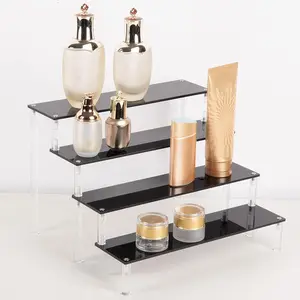 Acrylic Step Display Stand, 1 Count Multi Layer Cosmetic Display Rack, Decorative Storage Rack for Home Living Room Bedroom,  Home Organiser, Bathroom Storage Rack