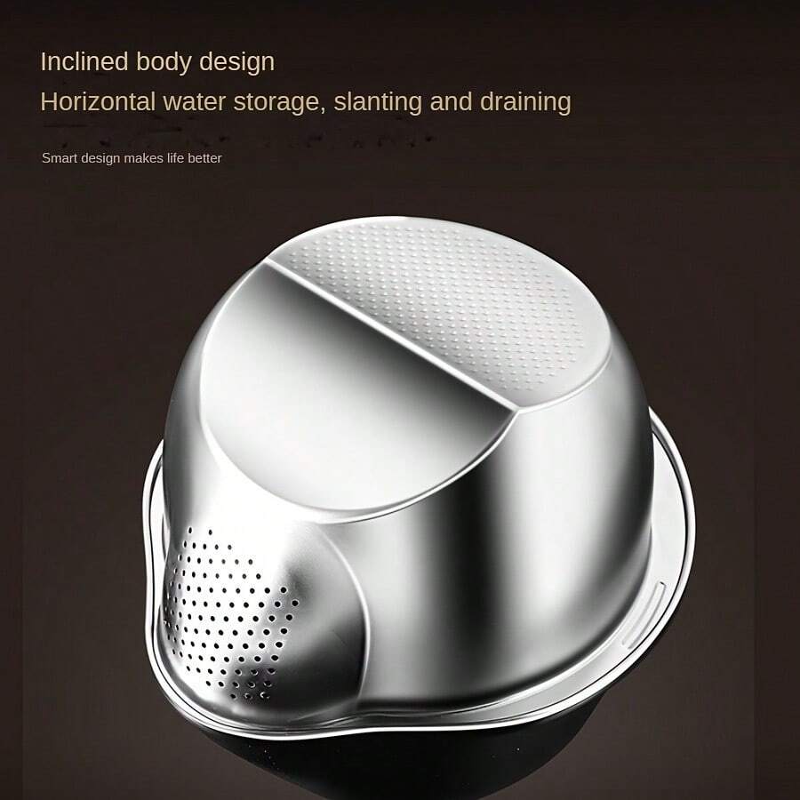 Commercial Grade Stainless Steel Strainer Basket - Large 5.5 Quart Heavy Duty Food Strainer Basket, Rustproof And Dishwasher, BPA, Suitable Pasta, Vegetables, Fruits