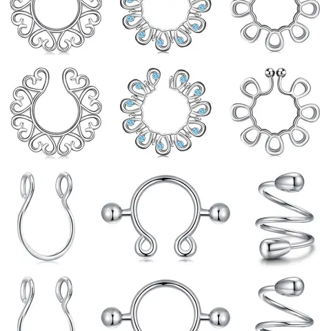 Fashionable Fake Nipple Ring, Stainless Steel Fake Nipple Non Piercing Jewelry for Women & Men, Trendy All-match & Exquisite Jewelry for Birthday Gift, Fashion Body Jewelry, Body Jewellery, Wearable Jewelry