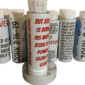 Wisdom Transportation 20 oz THE DEVIL’S MAKING NOISE, BUT JESUS IS DOING HIS WORK. JESUS IS IN POWER! GLORY TO GOD! Vacuum Flask Tumbler
