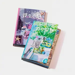 Dreamcore Aesthetic Sticker Book – 30-Page Sticker Book for Adults, Kawaii Japanese Stickers, Mixed Textures (Matte, Glossy, Shiny), Butterflies & Landscapes, Heisei Retro Style, Journaling & Scrapbooking