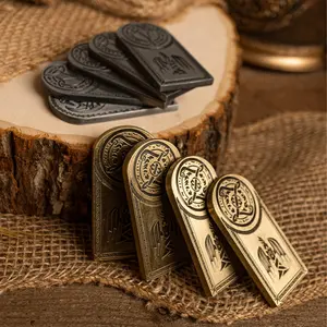 Dragon Gold and Silver Tablets, Heavy Realistic Props for Tabletop RPGs & Larping