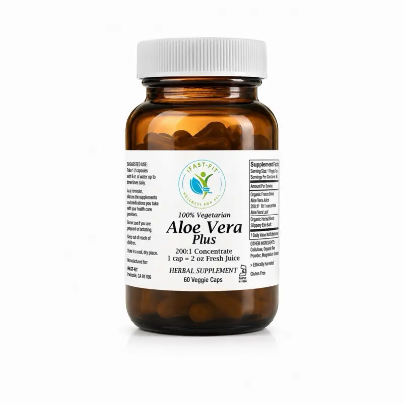IFastFit I-Aloe Vera Capsules, Digestive Support Dietary Supplement Edible