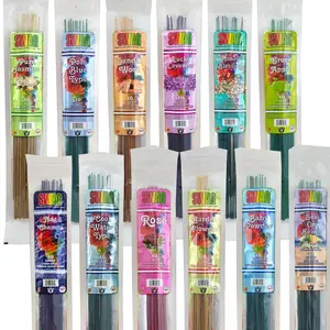SWAG 11" Hand-Dipped Perfume Incense Sticks Assorted 10 Sticks Each Pack With 1 Incense Holder