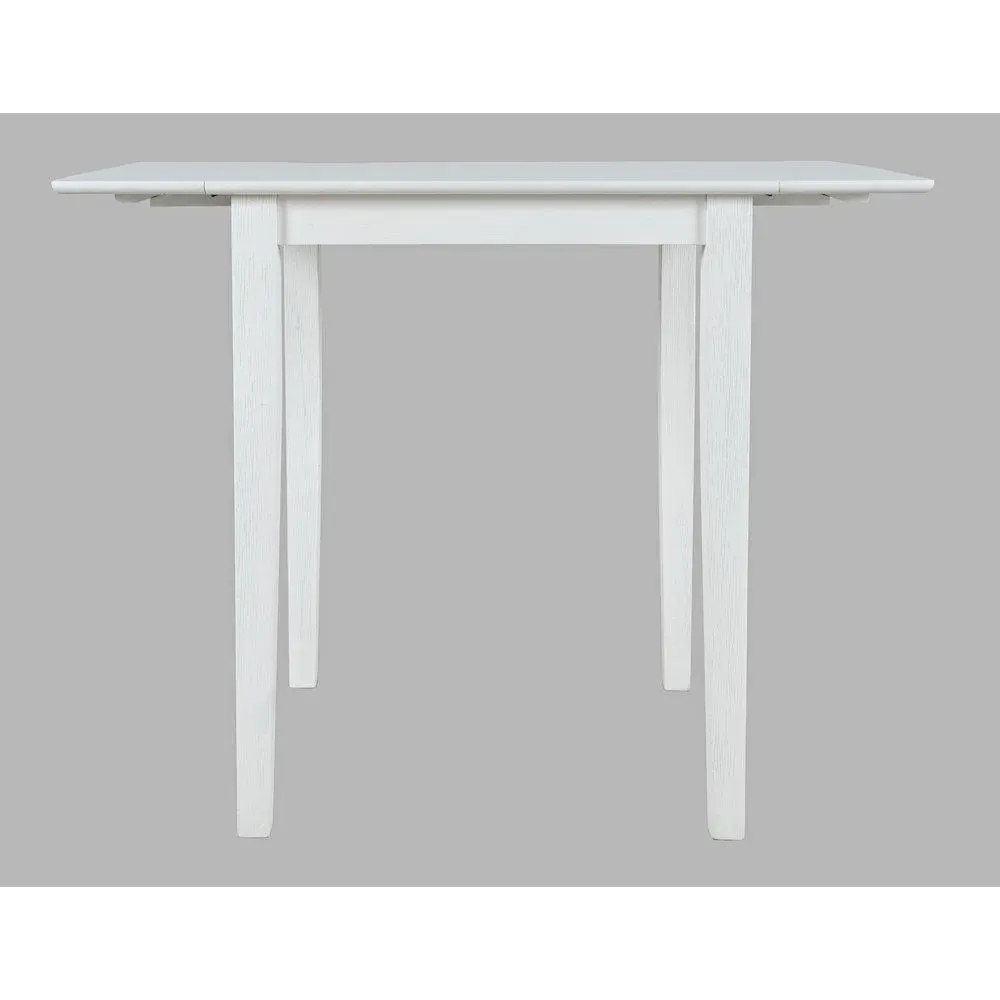 Eastern Tides Coastal Wire-Brushed Acacia Drop-Leaf Counter Height Dining Table