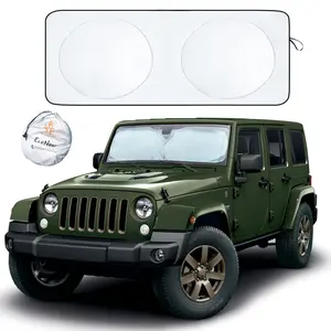 Jeep Wrangler Windshield Sunshade X-Small (59.5" x 20.5") | EcoNour