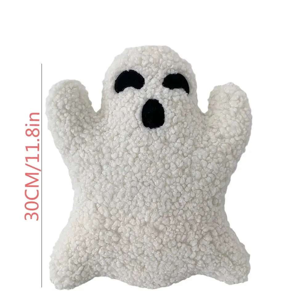 Ghost Pillow Halloween,Cute Ghost Shaped Soft Fluffy Plush Throw Pillow,Halloween Ghost Pillow for Home Party Decorations