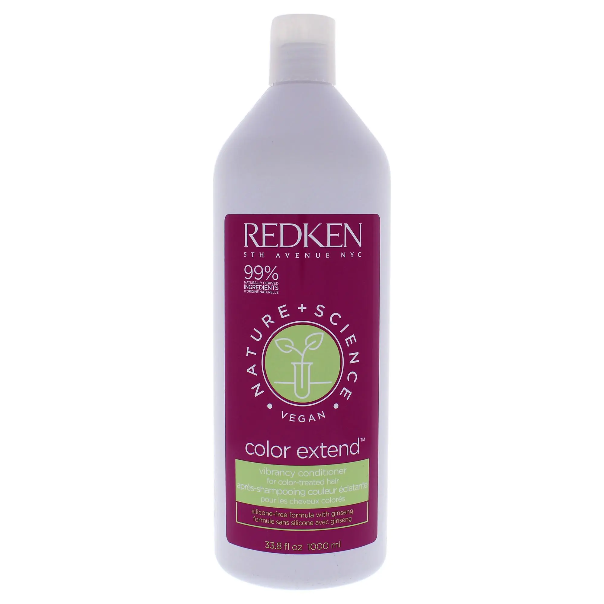 Redken Nature Plus Science Color Extend Haircare Conditioner for Unisex, 33.8 fl oz, for All Types of Hair, Vibrant Hair Support, Easy Apply & Rinse