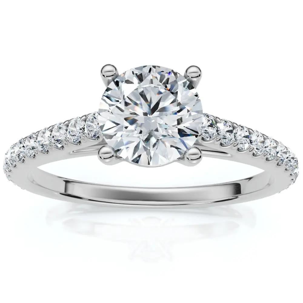1.30Ct Diamond Engagement Ring 14k Gold Lab Grown