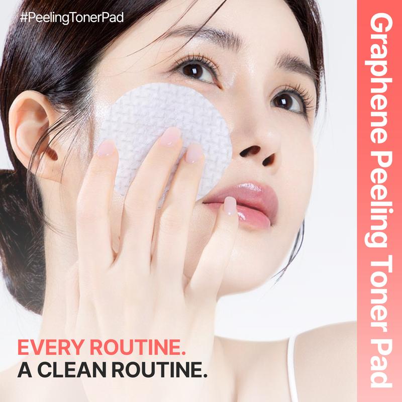 every routine Graphene Peeling Toner Pad – Gentle Daily Exfoliating Facial Toner Pads with Graphene Fiber, Pore-Clearing & Oil-Balancing for Smooth Skin (60 Pads / 220g)