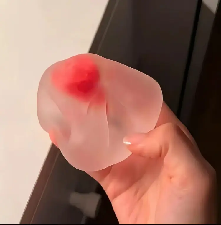 Strawberry Mochi Squishy Toy, Stress Relief Fidget Toy, Soft Squeeze Sensory Toy, Great Gift for Friends