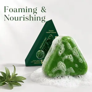 Oil control, anti shedding, soothing shampoo soap,containing extracts of Usman grass, Polygonum multiflorum, ginseng, etc.,Effectively targeting people with dry hair and sparse hair