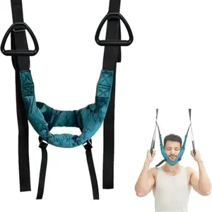 Adjustable Stable Tool Neck Traction Device Portable Soft Cervical Traction For Family Men Women Adults Home Office Travel Daily neck stretcher suspension