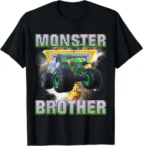 Monster Truck Brother Monster Truck Are My Jam Truck Lovers T-Shirt 1