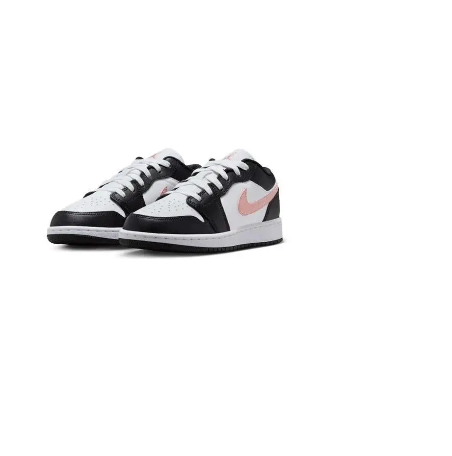 Jordan 1 Low White Black Rust Pink (GS) 553560-165 New Sneaker Jordan 1 Low White Black Rust Pink (GS) 553560-165 New Sneaker