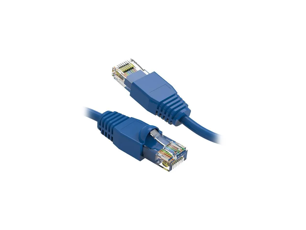 Nippon Labs 6Ft Cat6A UTP Ethernet Network Booted Cable,24AWG 6 Feet Gigabit LAN Network Cable RJ45 High Speed Patch Cable, Blue, 60CAT6A-6BL