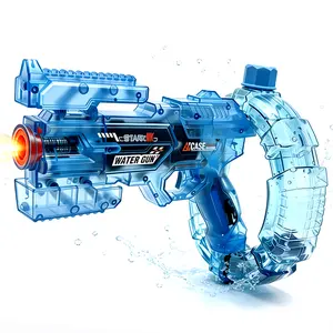 LED Electric Water Blaster with Space Energy Ring Design,  High-pressure & Long-range, Large Capacit【Safe & Harmless Water Gun Toy】