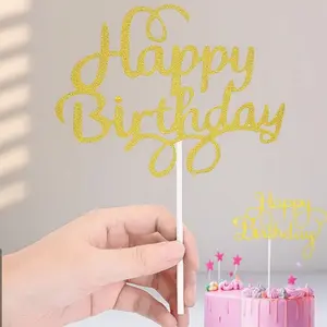 Sparkle Cake Topper Set, Metallic Cake Decorations for Birthday, Dessert Table Signage, DIY Party Decor, Anti-Tarnish Plaque, Photo Booth Props for Holiday Celebrations.