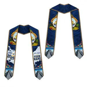 Customized Honduras Graduation Sash Class of 2026, Honduran American Flag Stole, Graduation Gift