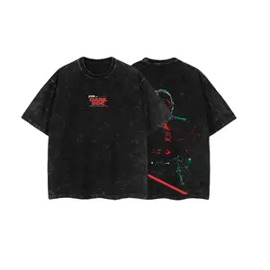 Anakin Sith Lord Join The Dark Side - Battlefront versize Lightweight Acid Washed Tee Graphic Top Cotton Gift T-Shirt For Comic Lover, Gift T-Shirt For Movie Lover Men's Regular Fit Floral Print Tee streetwear， indiana outfit black drip clothing