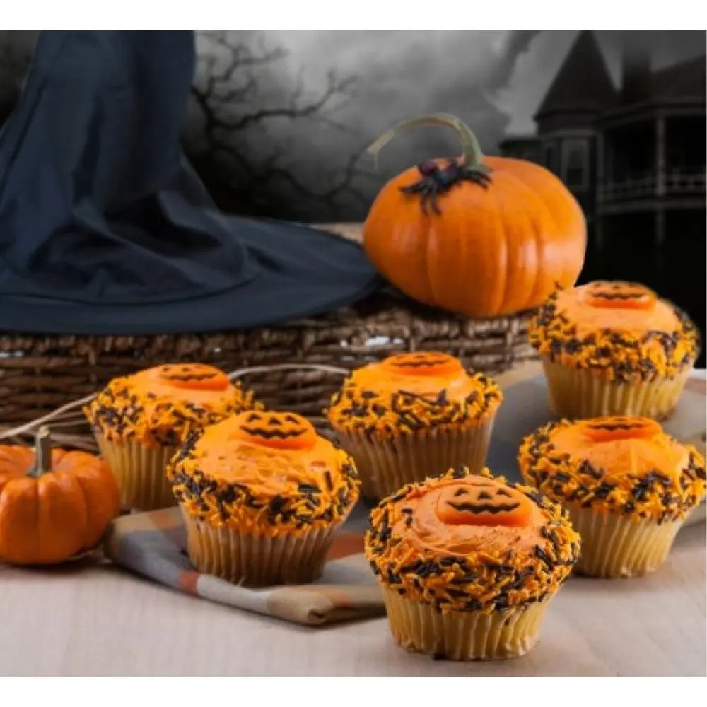 Favorite Halloween Pumpkin Cupcakes Dulcet gift basket