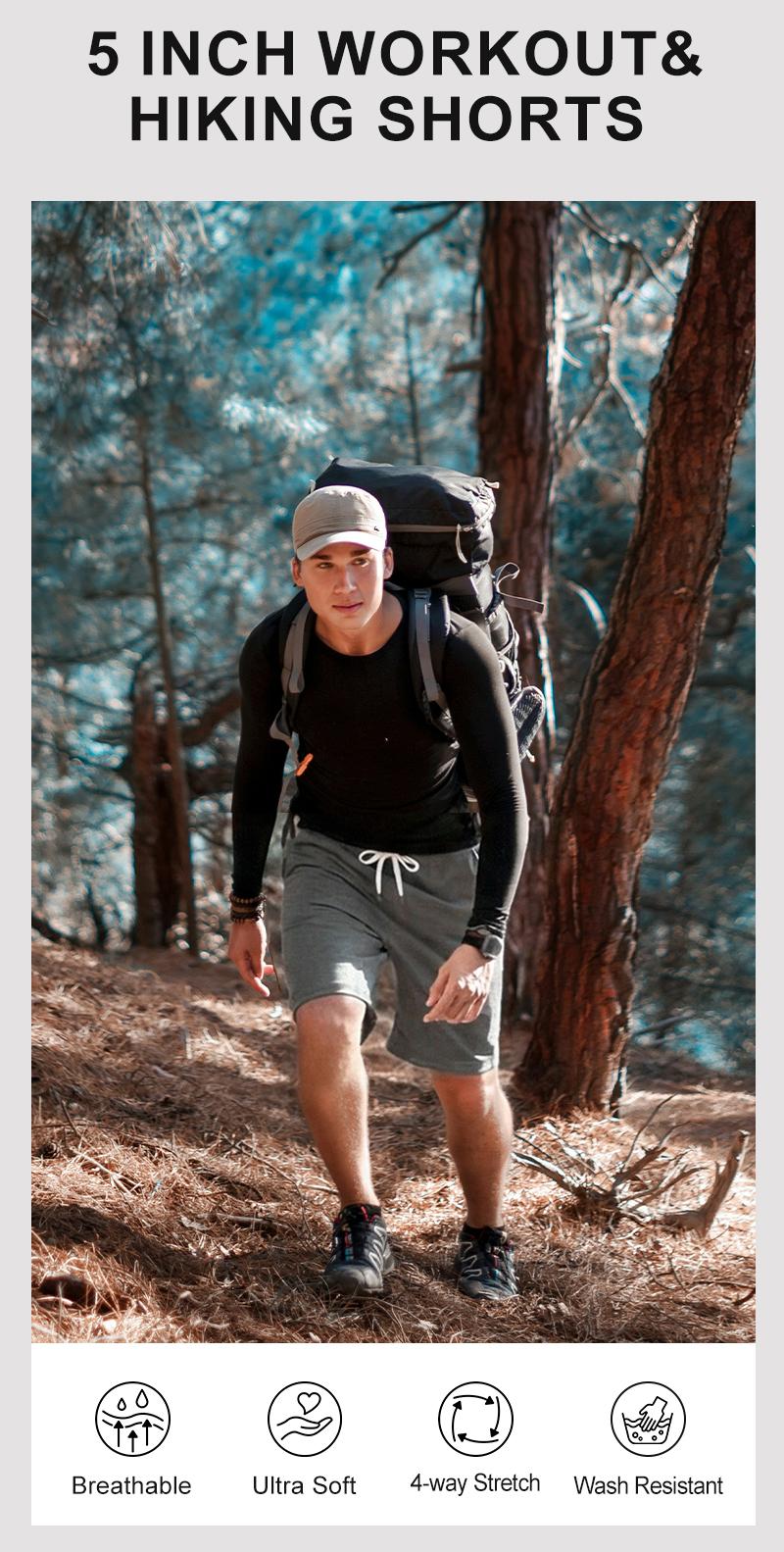 Pioneer Camp Sweat Shorts for Men 5 Inch Inseam Shorts Athletic Gym Workout Casual Cotton Shorts for Running Pajama Lounge