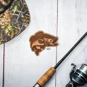 Leather Bass Fish Patch (Patch Only)