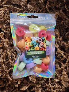 Froot Loops Type Wax Melt in Resealable Holographic Bag - 65g of Wax