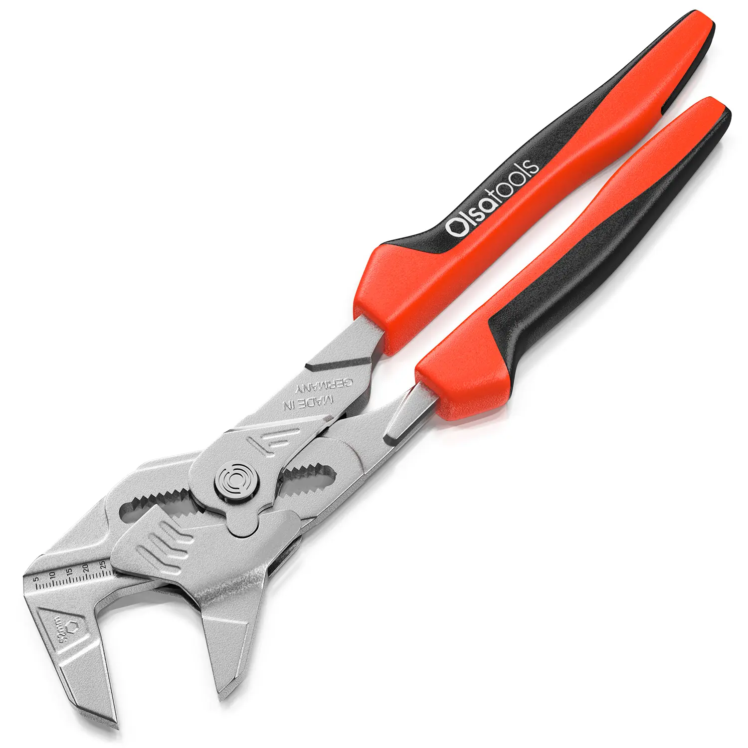 Olsa Tools Pliers Wrenches - Adjustable Pliers with Smooth Jaw - Wide Opening Wrench Pliers for Nuts, Bolts & Fasteners