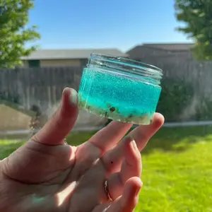 Rock Bottom Crunchy Slime - Textured Ocean Water Color Clear Slime with Rocks for Crunchy Play - 5oz Container