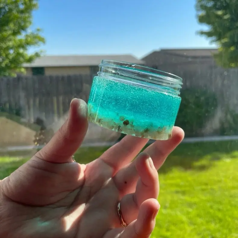 Rock Bottom Crunchy Slime - Textured Ocean Water Color Clear Slime with Rocks for Crunchy Play - 5oz Container