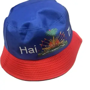 Haitian hat with the flag