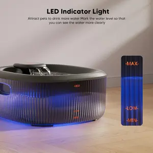 Dog Water Fountain, with 6 filters, 6-liter ABS dog water dispenser, Ultra 35dB Quiet, Wide Drinking Area for Large Dogs, Cats and Multi-Pet Homes