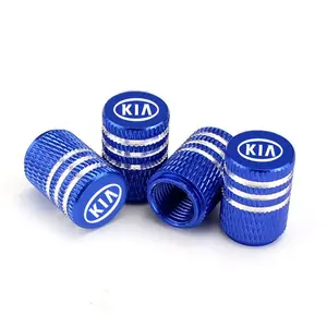 Car Hubcap Valve Stem Cap for Kia Sportage Ceed Sorento Cerato Optima Picanto Rio Soul K3 K5 Stonic, Aluminum Alloy Tire Leak Proof Cover