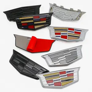 1 Piece 15cm 3D Cadillac Xt4 Car Emblem Decoration Cover, Abs Material, Front & Rear Logo, Automotive Exterior Accessories