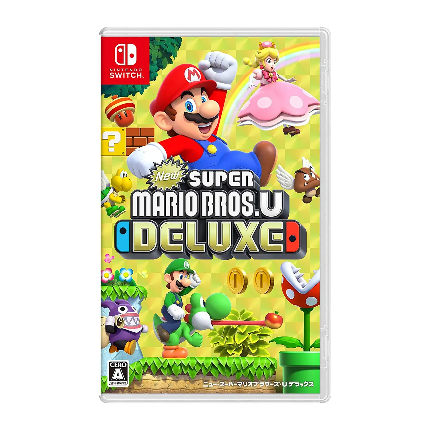 Nintendo New Super Mario Bros. U Deluxe Action Video Game for Nintendo Switch - Japanese Version, Joy-Con Compatible, Includes Hints Gallery