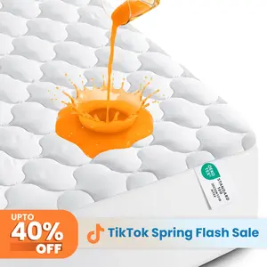 Utopia Bedding Waterproof Mattress Protector, Mattress Pad, Noiseless Quilted Fitted Cover with Deep Pocket
