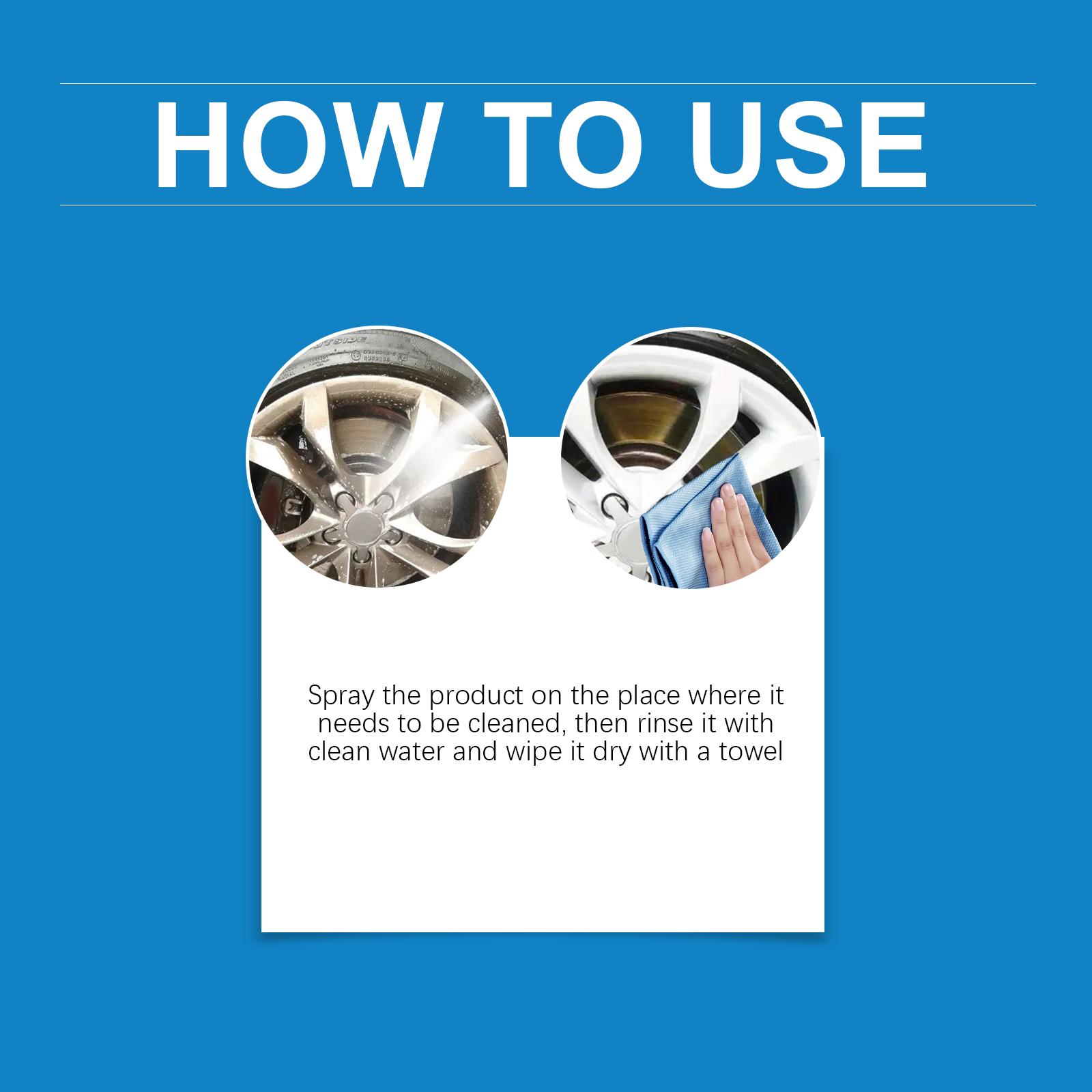 Rayhong Auto Iron Powder Rust Remover Spray Rust Remover Auto Products Stain Remover Rust Remover Cleaning Products Waterless Car