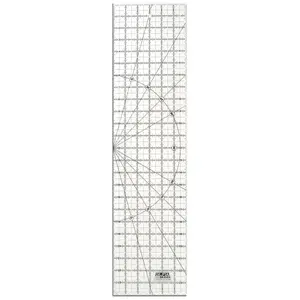 OLFA Frosted Acrylic OLFA Ruler 6x24 - The Essential - 1071820 | Quilting Ruler for Precision Cutting & Sewing