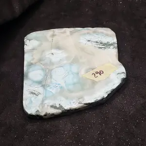 Larimar Natural Large Lapidary beauty 4.5 x 3.5 inches 293 grams Dominican Republic LAR290
