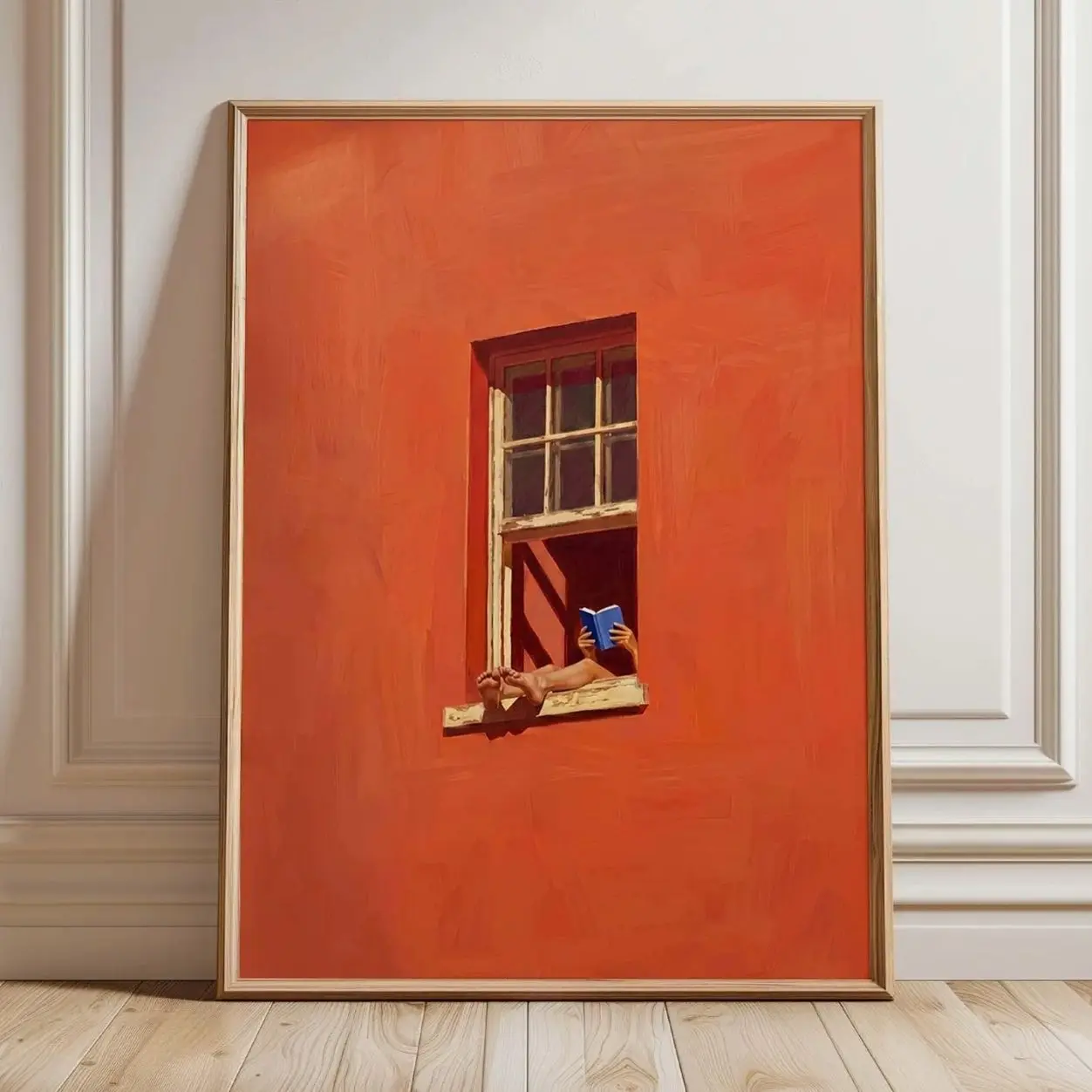 Reading Nook Wall Art Woman Reading Poster Minimalist Book Lover Print Decor G
