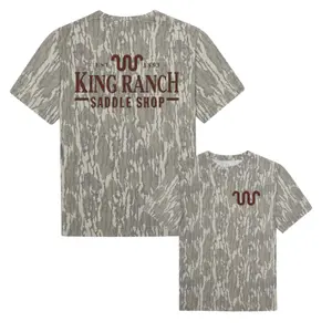 King Ranch Mossy Oak Original Bottomland Tee For Men And Women. Size S-5Xl, Style Camo 3D T Shir, Hunting Camo 3D tee, 3D T Shirt
