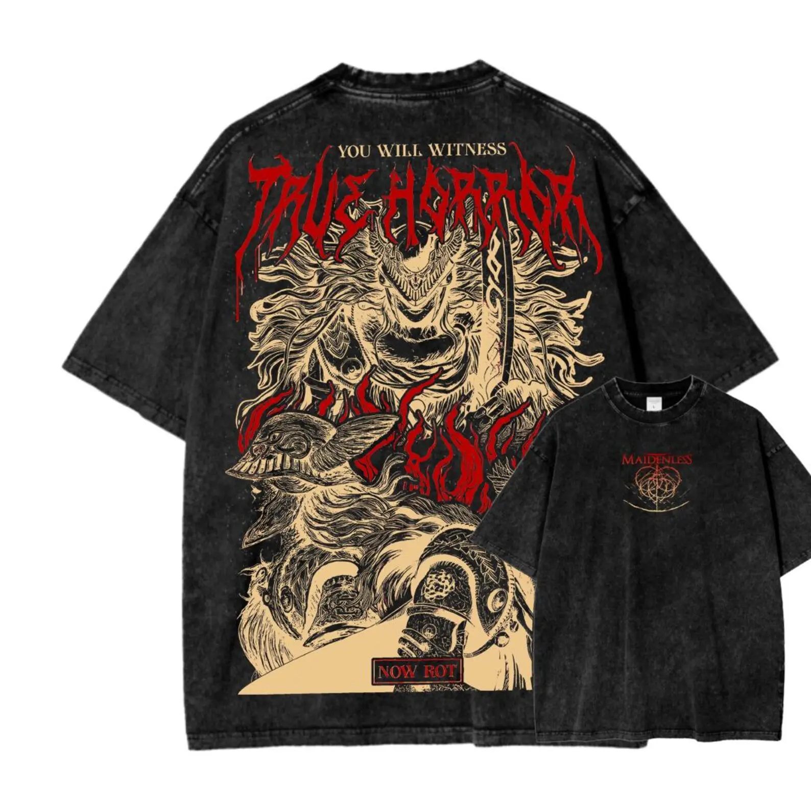Elden Ring Vintage Shirt,Dark Fantasy Inspired Washed T-Shirt, Unisex Vintage Gamer Tee, Epic RPG Graphic Shirt, Retro Streetwear Apparel