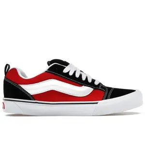 Vans Men's Knu Skool Black Red, from StockX