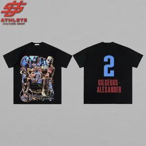 [Youth & Adult] Shai Gilgeous-Alexander - SGA 2 For Thunder Nation High-Quality 100% Cotton T-Shirt (Made In US), OKC Fans Hooper Shirt, Game Day Outfits, Gift For Basketball Fans, Basketball Graphic Tee