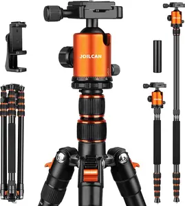 80/85 inches Heavy Duty Tripod for Camera and Phone, 85" Camera Monopod Tripods, DSLR Binoculars Spotting Scope Camcorders Video Tripod Stand, 360  Ball , 35 lbs Loads